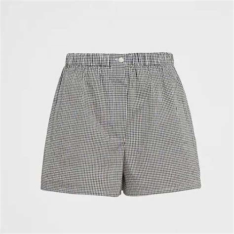 prada gingham shorts|Pink Gingham check twill shorts .